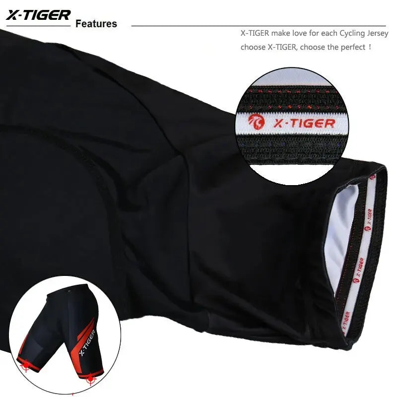 X-TIGER Pro Competition Padded Cycling Shorts