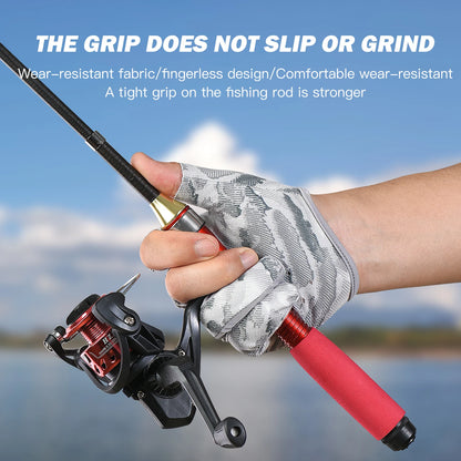 Three-Finger Breathable Fishing Gloves with UV Protection