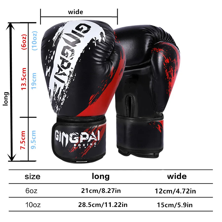 GINGPAI Sparring & Training Boxing Gloves (Kids & Adults)