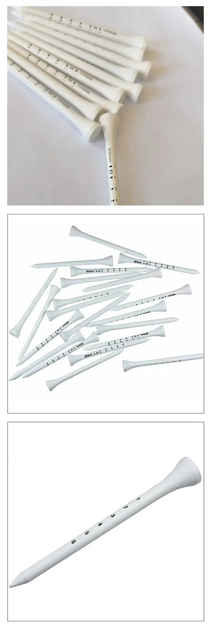 Professional Marked Wooden Golf Tees (50-Pack)