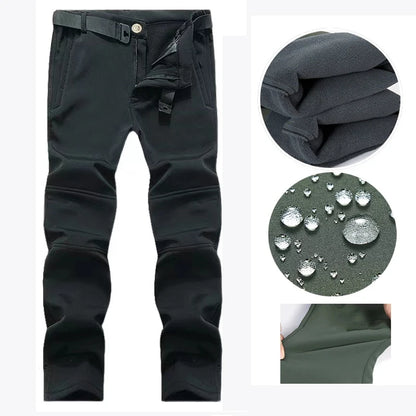 Waterproof Fleece-Lined Softshell Jacket & Pants Set
