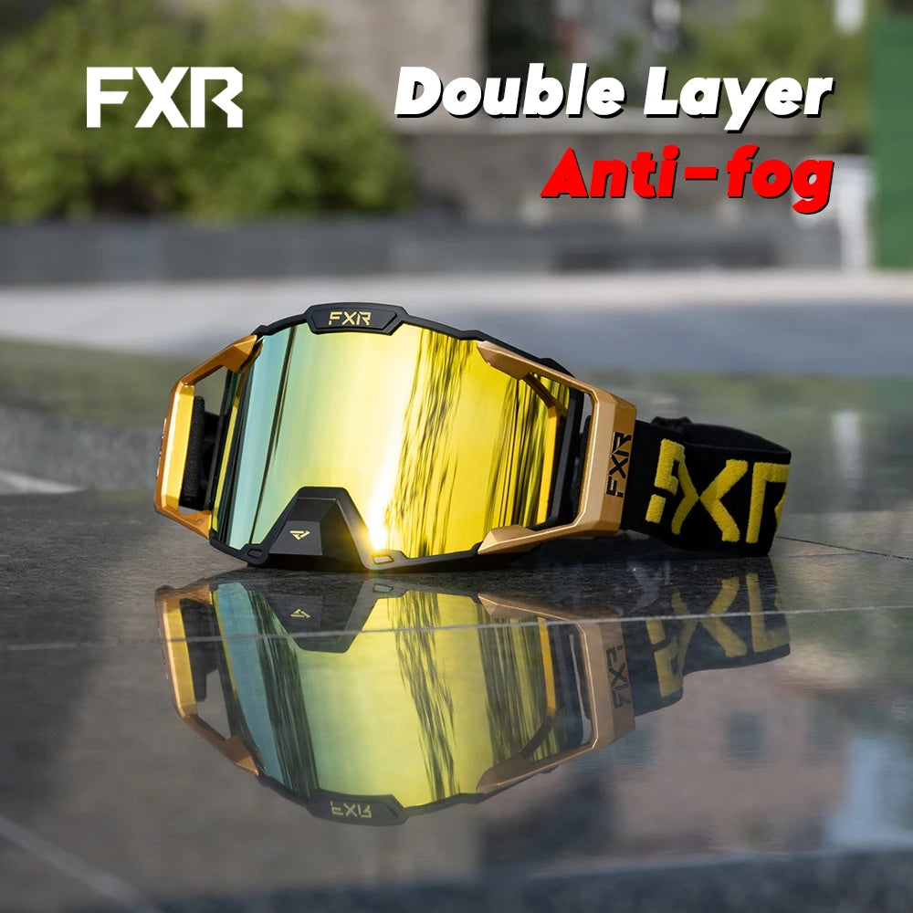 FXR Combat MX & Ski Goggles (Anti-Fog Double Lens)