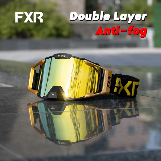 FXR Combat MX & Ski Goggles (Anti-Fog Double Lens)