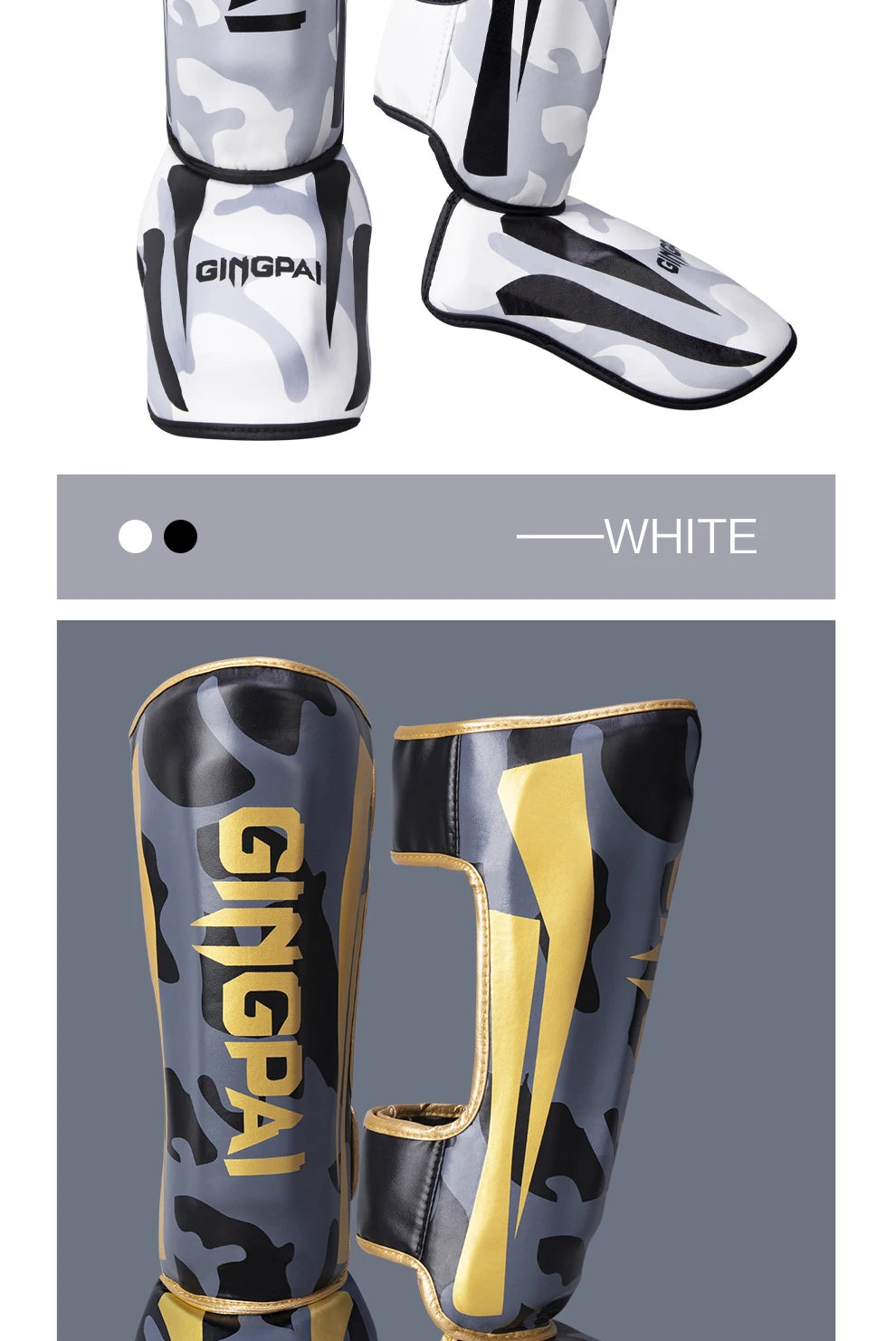 GINGPAI Camo Martial Arts Shin Guards