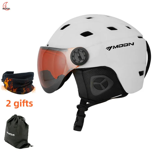 MOON Professional Ski & Snowboard Helmet (with Optional Visor)
