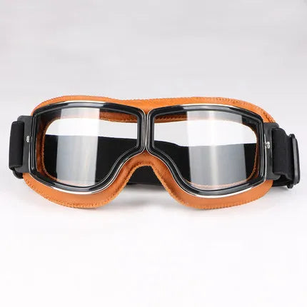Vintage Leather Motorcycle & Ski Goggles