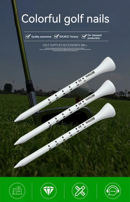 Professional Marked Wooden Golf Tees (50-Pack)
