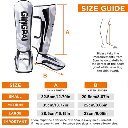 GINGPAI Camo Martial Arts Shin Guards