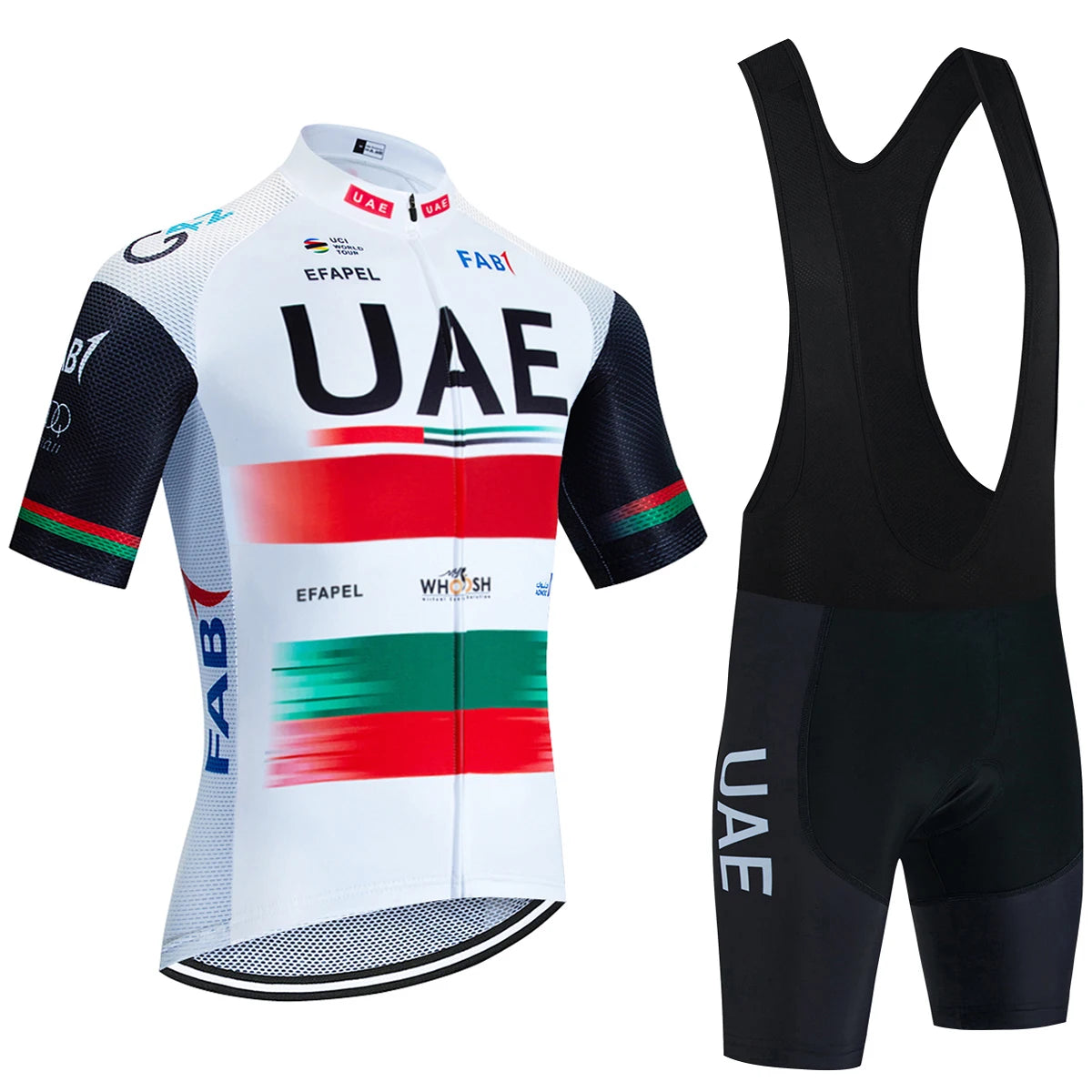 Pro-Team UAE Cycling Jersey & Bib Shorts Set (20D Gel Pad)