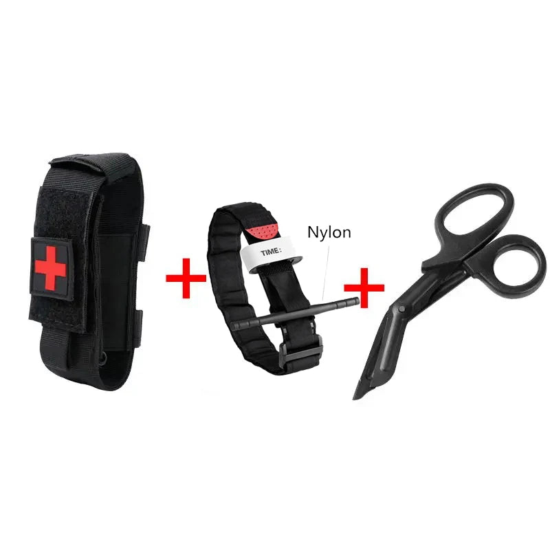 Tactical Tourniquet & Trauma Shear First Aid Kit