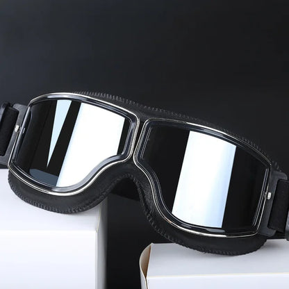 Vintage Leather Motorcycle & Ski Goggles