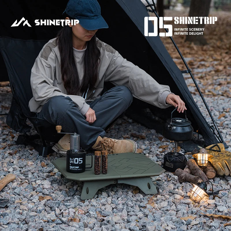 ShineTrip Ultra-light 2-in-1 Convertible Camping Table