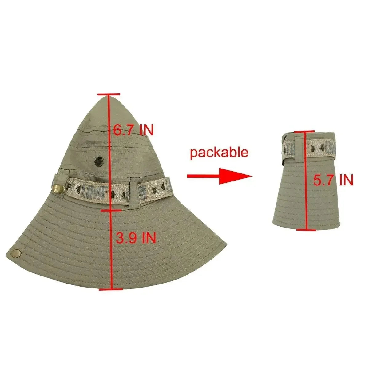 Packable Wide Brim Outdoor Sun Hat