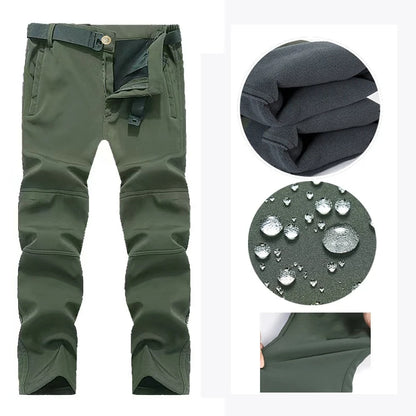 Waterproof Fleece-Lined Softshell Jacket & Pants Set