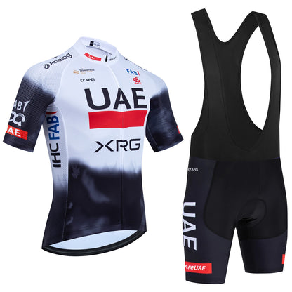 Pro-Team UAE Cycling Jersey & Bib Shorts Set (20D Gel Pad)