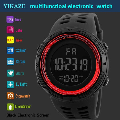 Rugged Digital Sports & Outdoor Watch