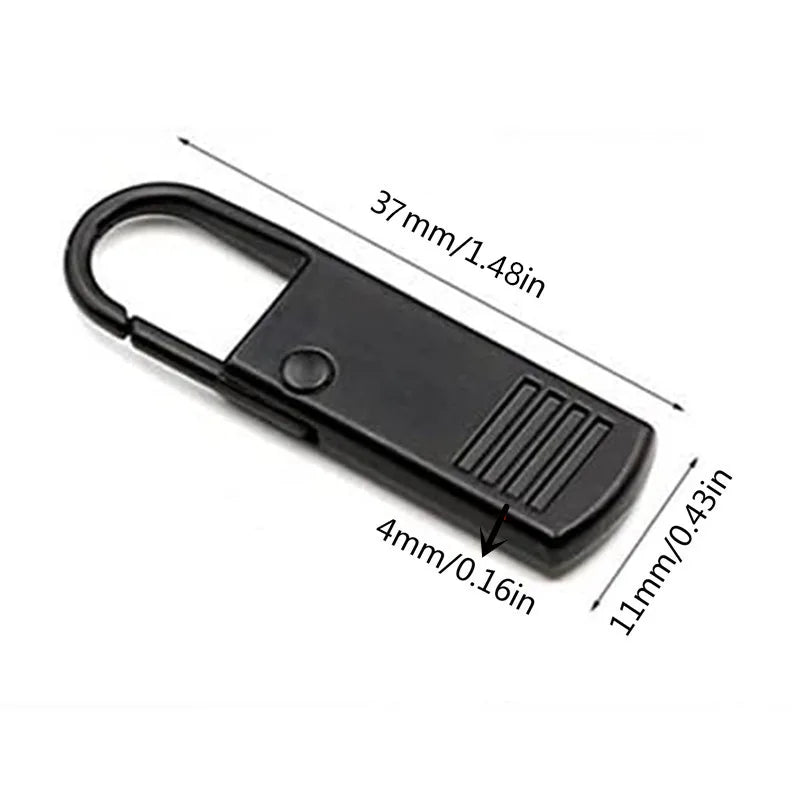 Instant Clip-On Metal Zipper Pulls