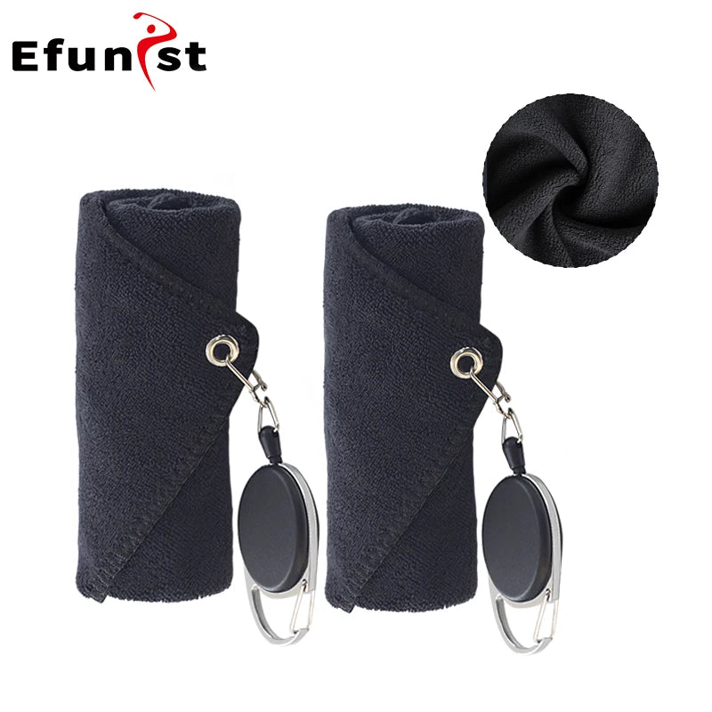 Retractable Microfiber Golf Towel