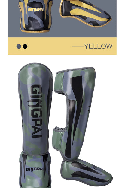 GINGPAI Camo Martial Arts Shin Guards