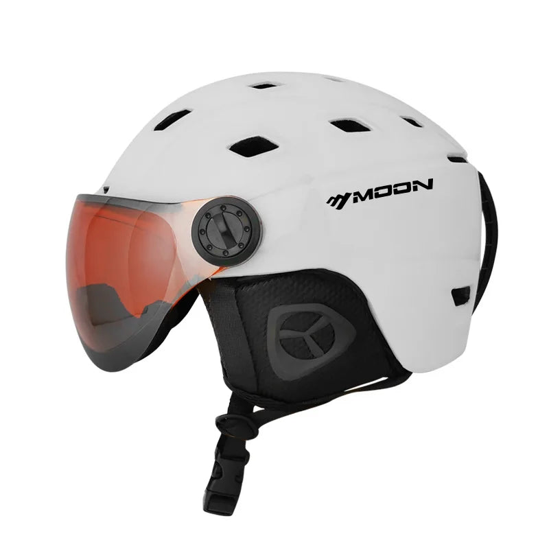 MOON Professional Ski & Snowboard Helmet (with Optional Visor)