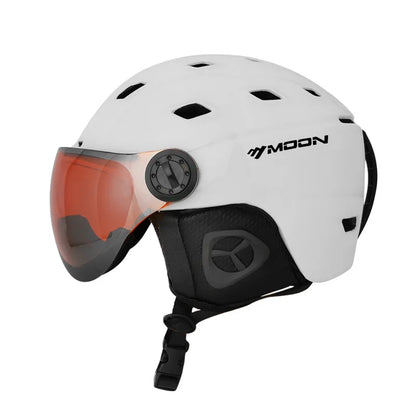 MOON Professional Ski & Snowboard Helmet (with Optional Visor)