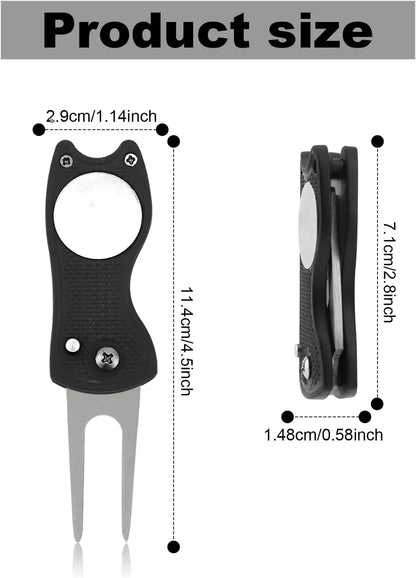 3-in-1 Switchblade Golf Divot Tool