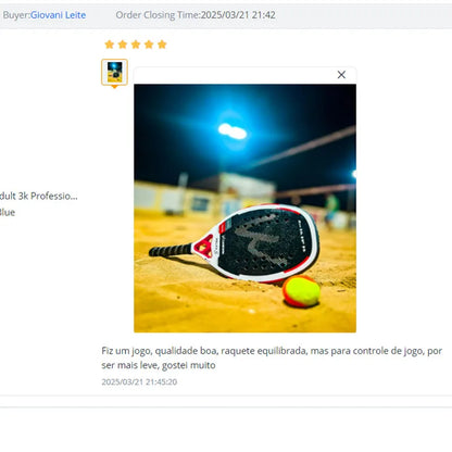 RELAX S 3K Carbon Beach Tennis Racket