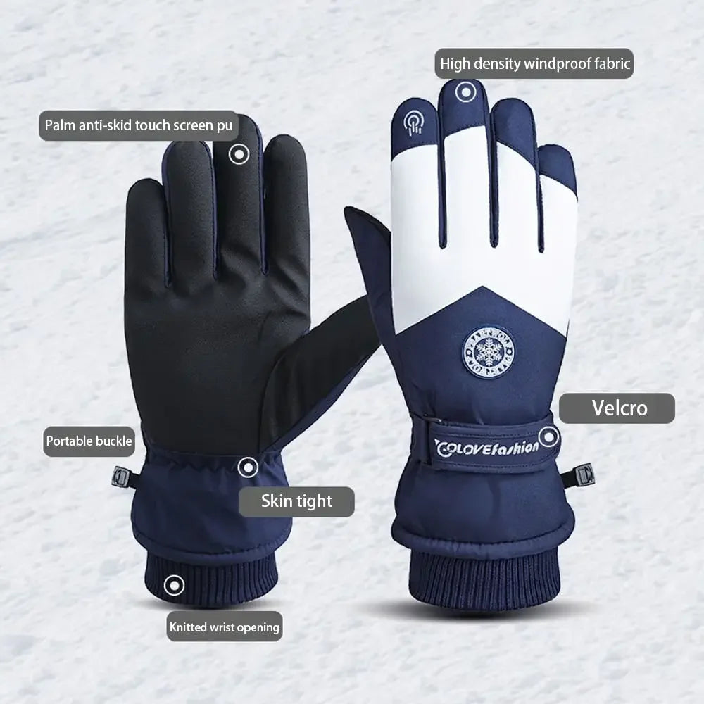 Waterproof Fleece-Lined Winter Sports Gloves