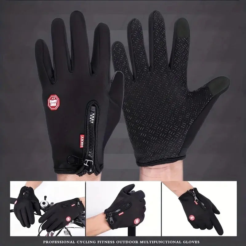 Waterproof Touchscreen Thermal Gloves for Outdoor Sports